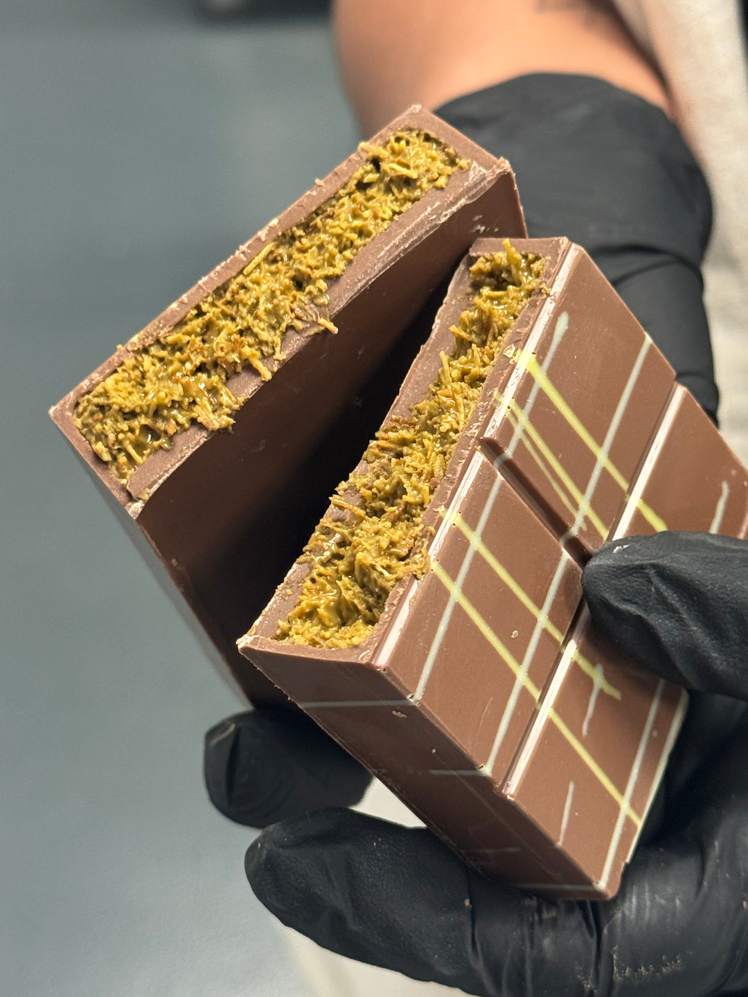 Crunchy Pistachio Bar Filled Bar Dubai Bar Luxury Pistachio Bar Liited Edition Delivered