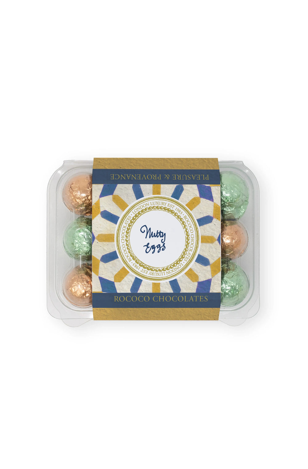 box foil-wrapped chocolate eggs