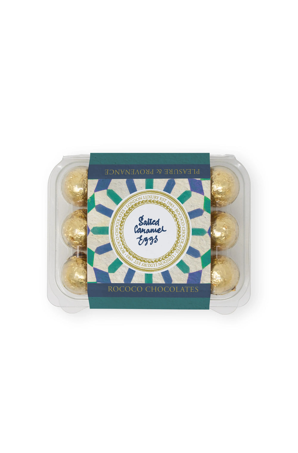salted caramel chocolate eggs clear