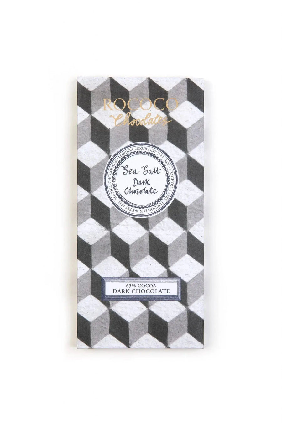 sea salt dark chocolate bar