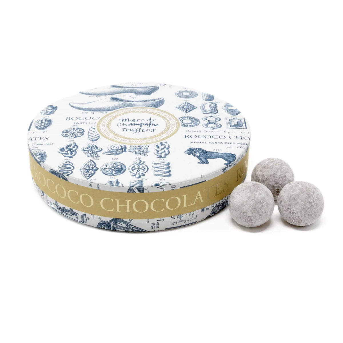 Marc de Champagne Truffles Large by Rococo FREE UK Delivery Rococo