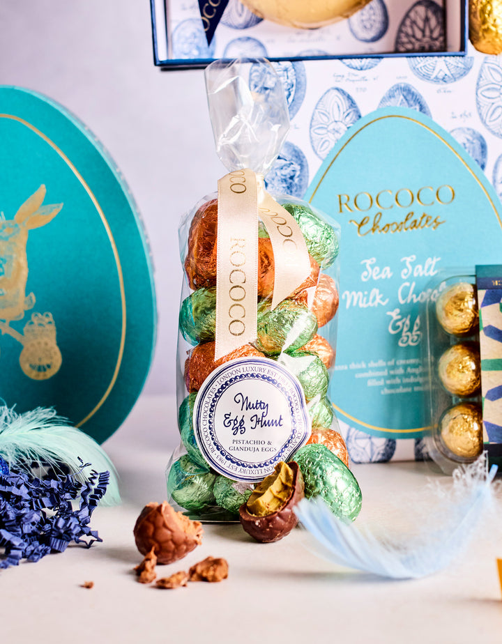 Nutty Egg Hunt - Pistachio and Gianduja Eggs