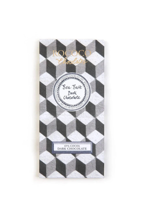 sea salt dark chocolate bar