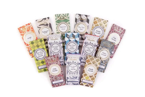 assorted rococo chocolate bars