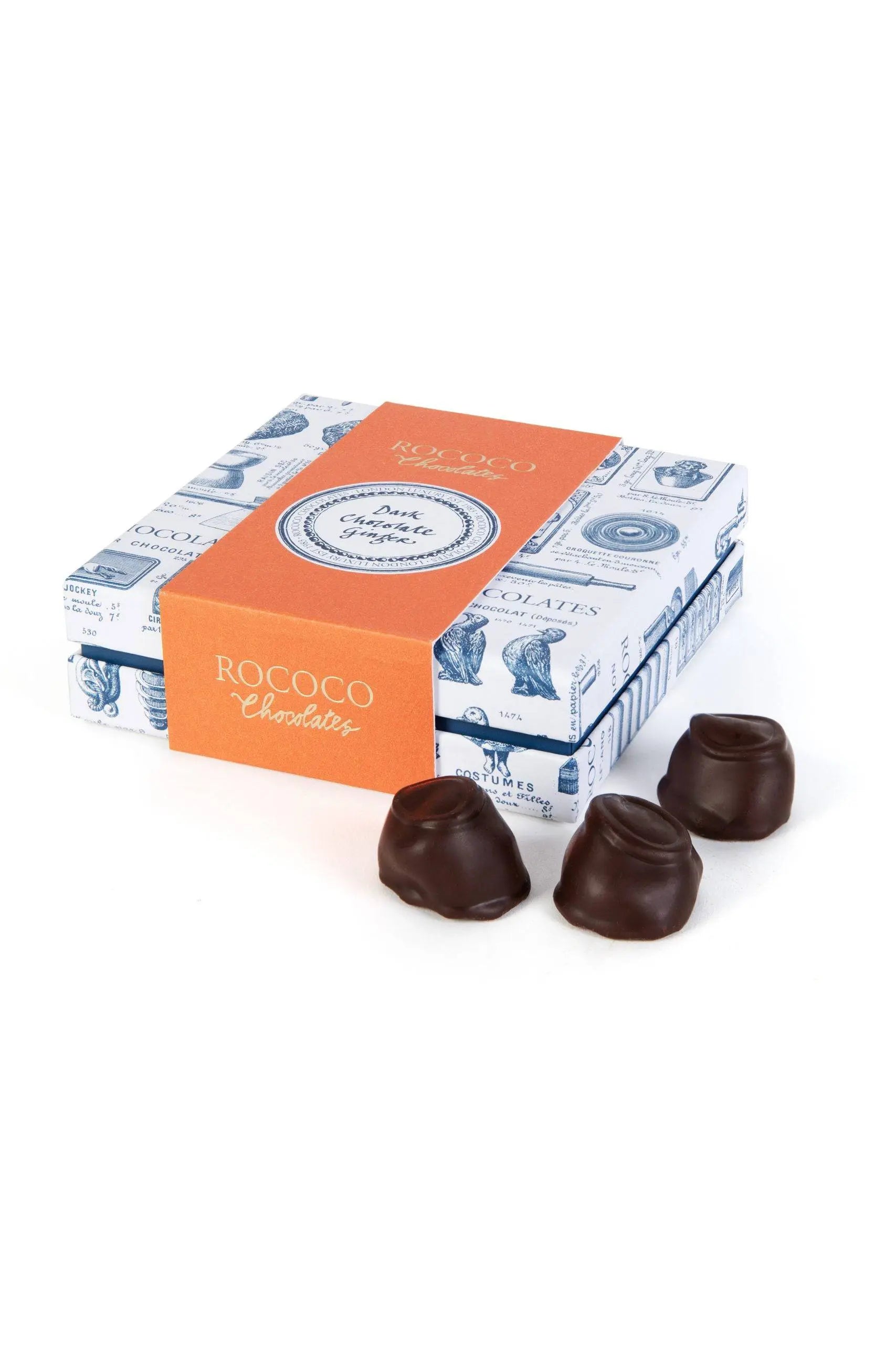Dark Chocolate Ginger by Rococo - FREE UK Delivery – Rococo Chocolates