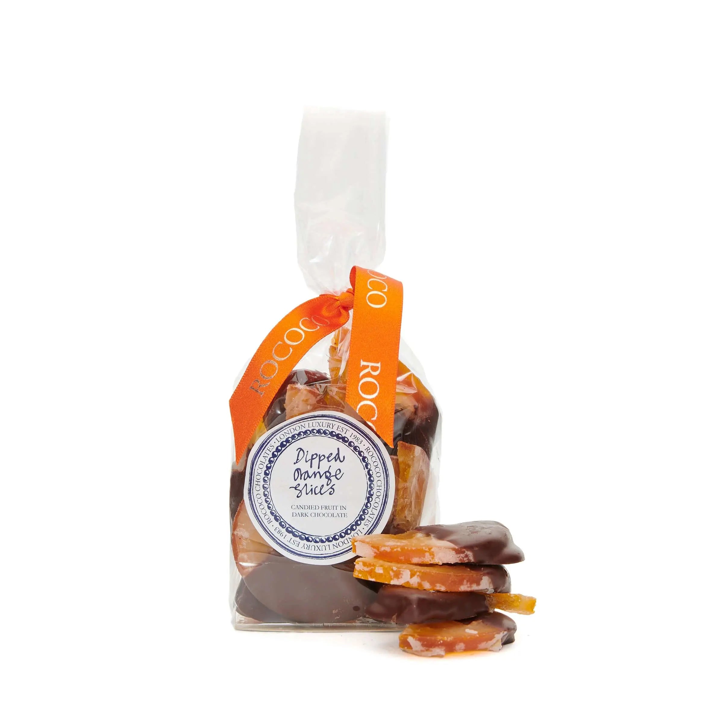 Luxury Chocolate Dipped Orange Slices - Rococo Chocolates